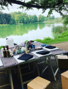 Teamevent am See in Machern